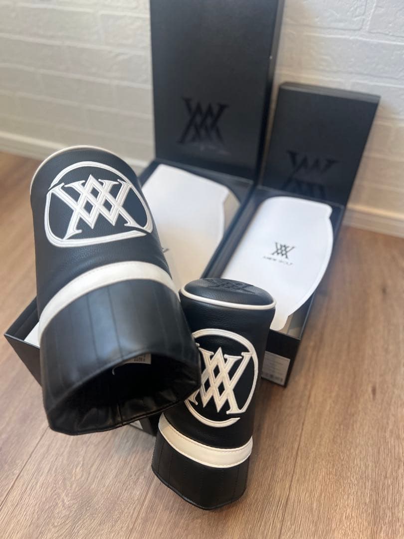 【極美品】 ANEW GOLF ゴルフバッグ & へットカバー セット