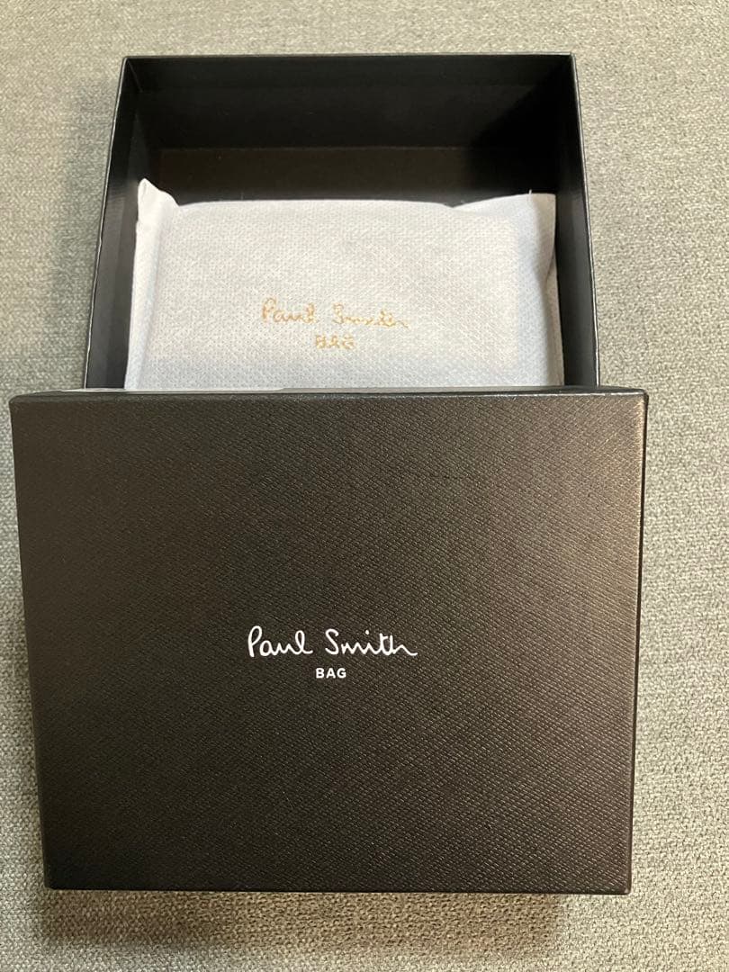 しき⭐︎美品・ポールスミス 名刺入れ ハイライトステッチ レザー　箱付き