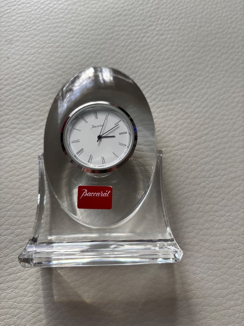 BACCARAT バカラ　置き時計　電池交換済みほぼ未使用