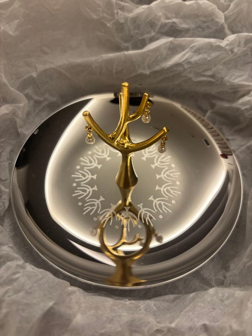 未使用MIKIMOTO ミキモト 150年記念 アクセサリー パール付きトレイ