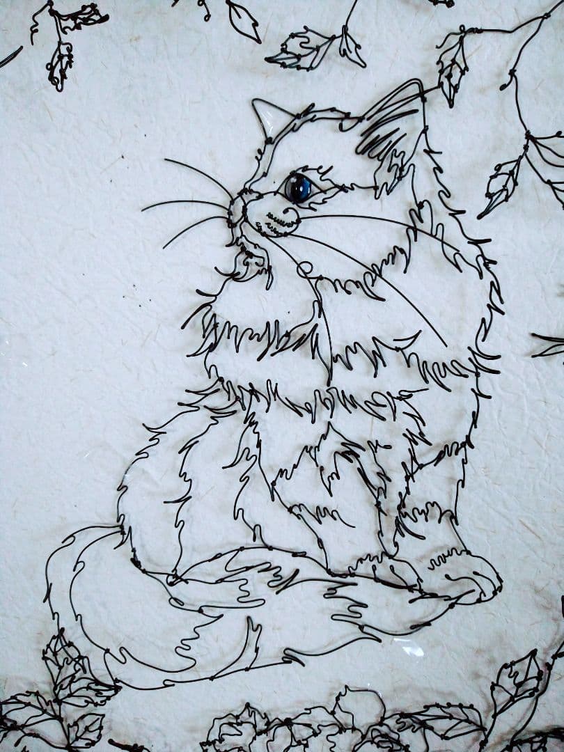 そらページ　つる薔薇　猫　（小鳥追加）