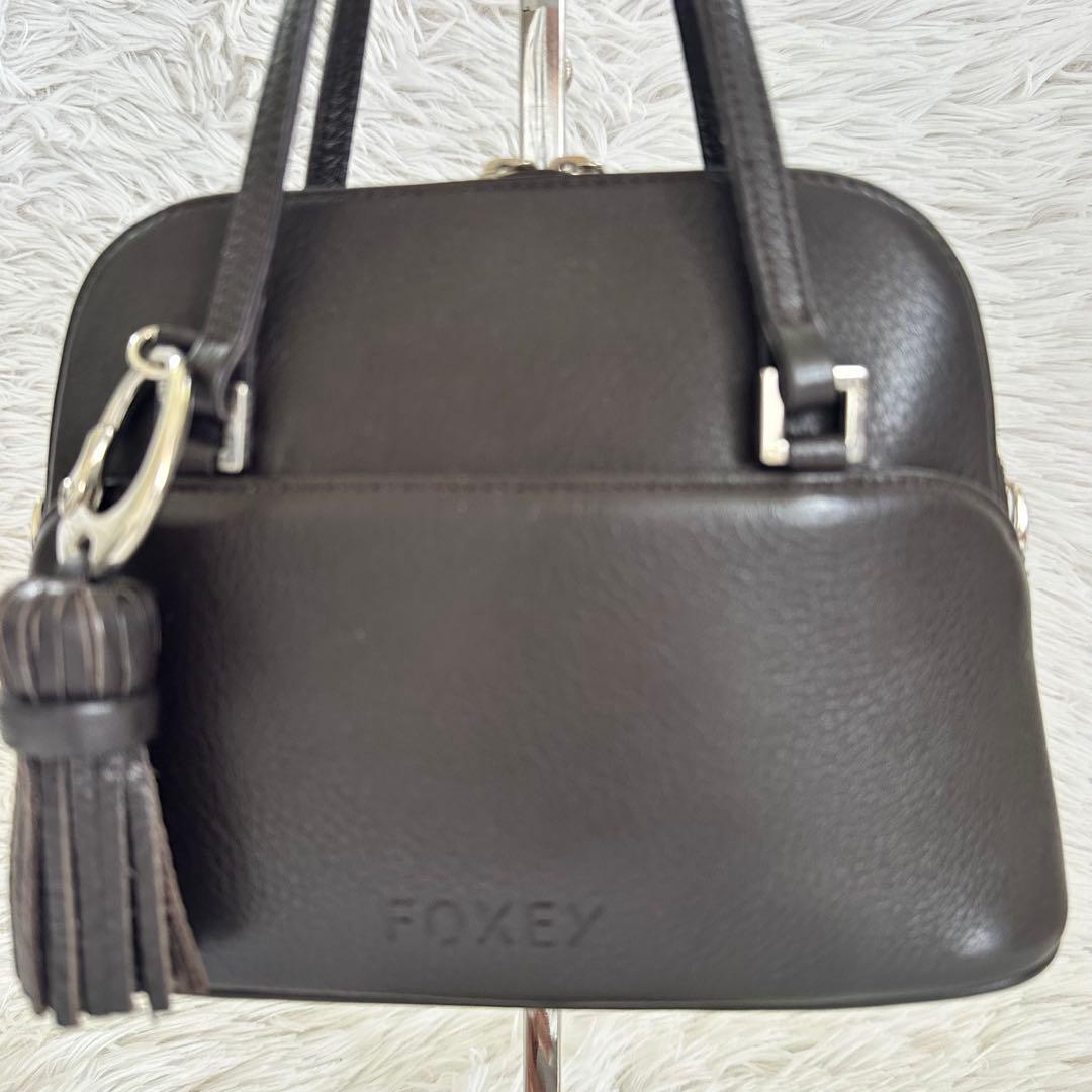 フォクシー FOXEY 2WAY ショルダーバッグ ミニバッグ マカロンバッグ