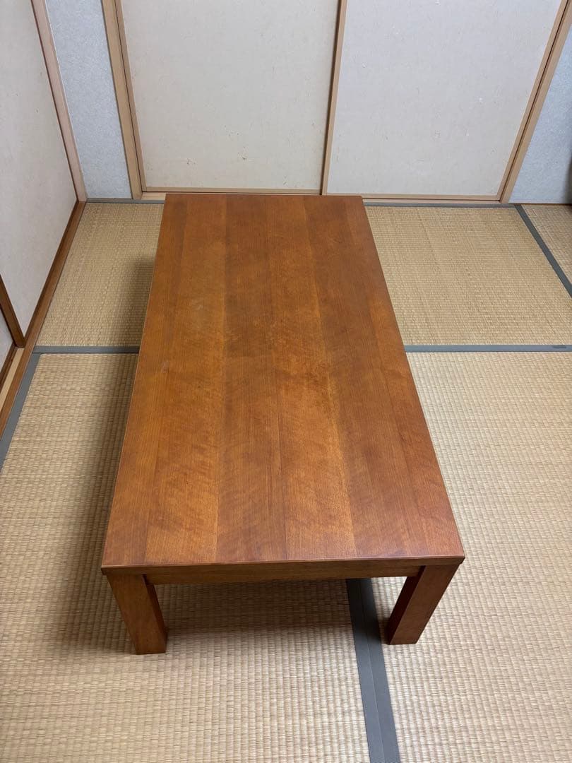 木製センターテーブル 茶色