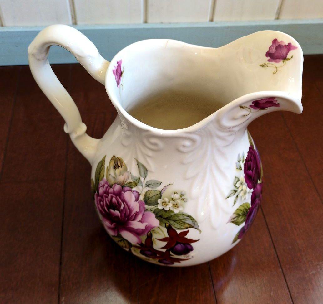 ★英国製　素敵！陶器の洗面セット