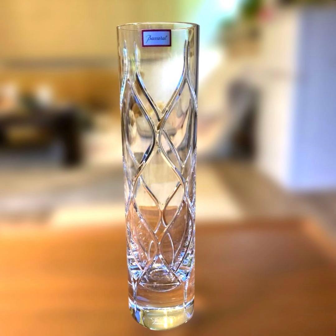 バカラ 美品 Baccarat 花瓶 一輪挿し クリスタル 高さ20cm