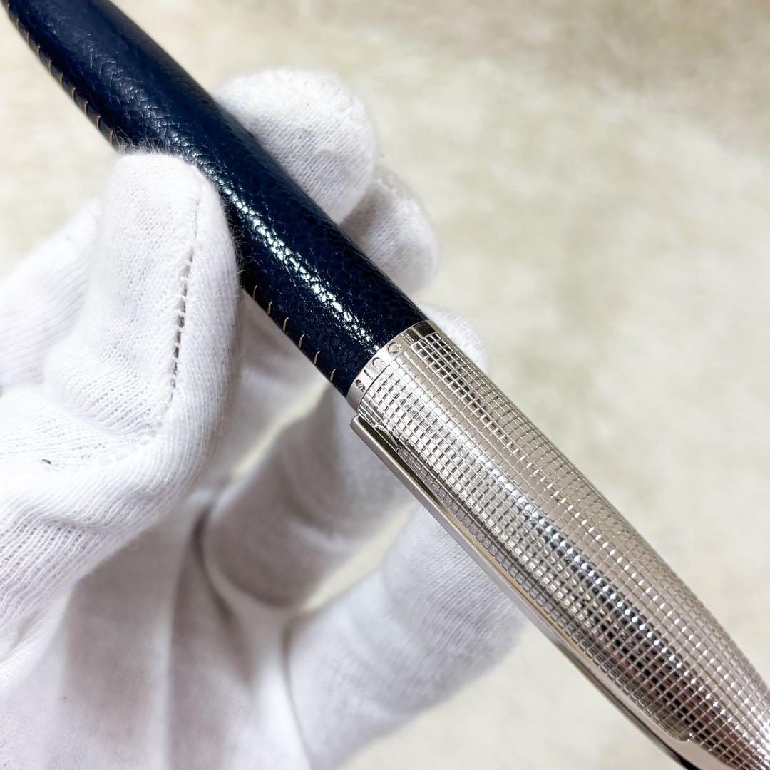 【極美品】ルイヴィトン ボールペン ドックキュイール ネイビー ローラーボール