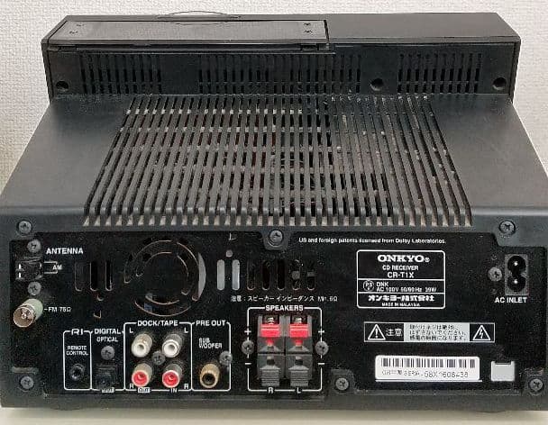 【ONKYO】コンポ CR-T1X (CD/ラジオ/iPodドック)