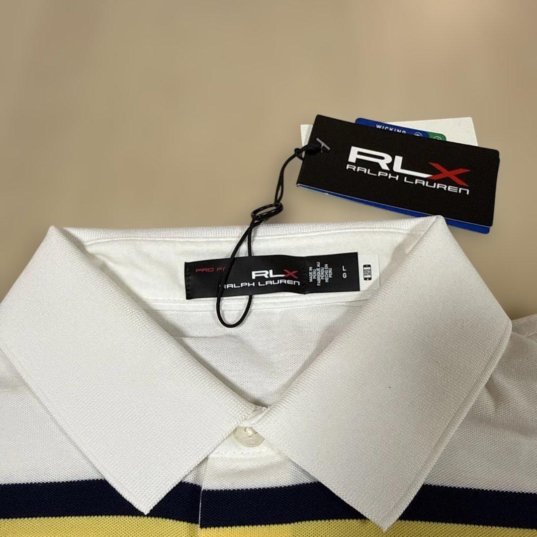 RLX RALPH LAUREN ストライプ ゴルフシャツ