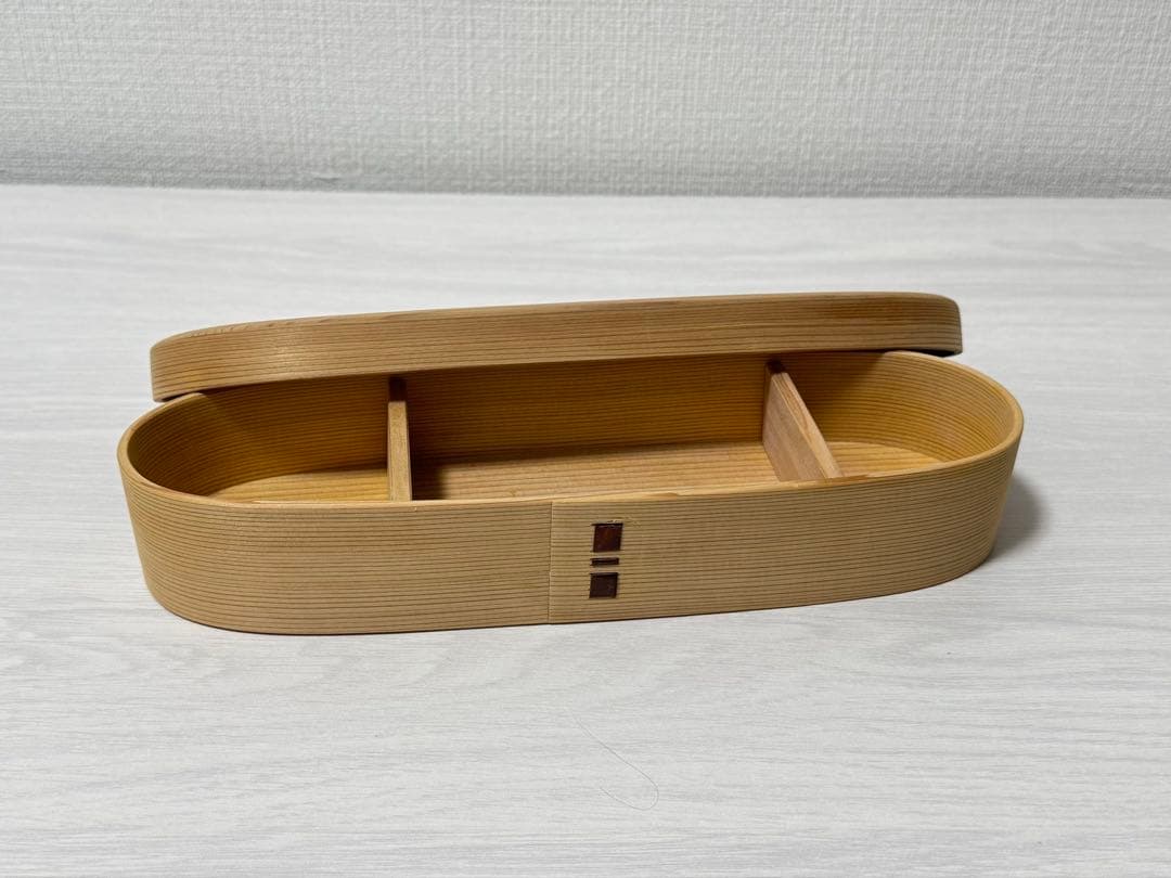 柴田慶信商店 長手弁当箱 (中・白木)