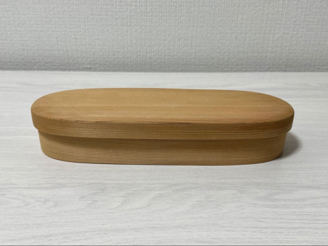 柴田慶信商店 長手弁当箱 (中・白木)