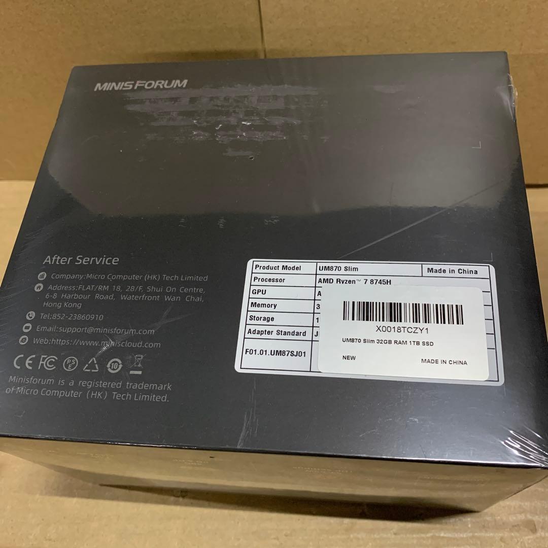 新品　MINISFORUM UM870 Slim EliteMini 32GB