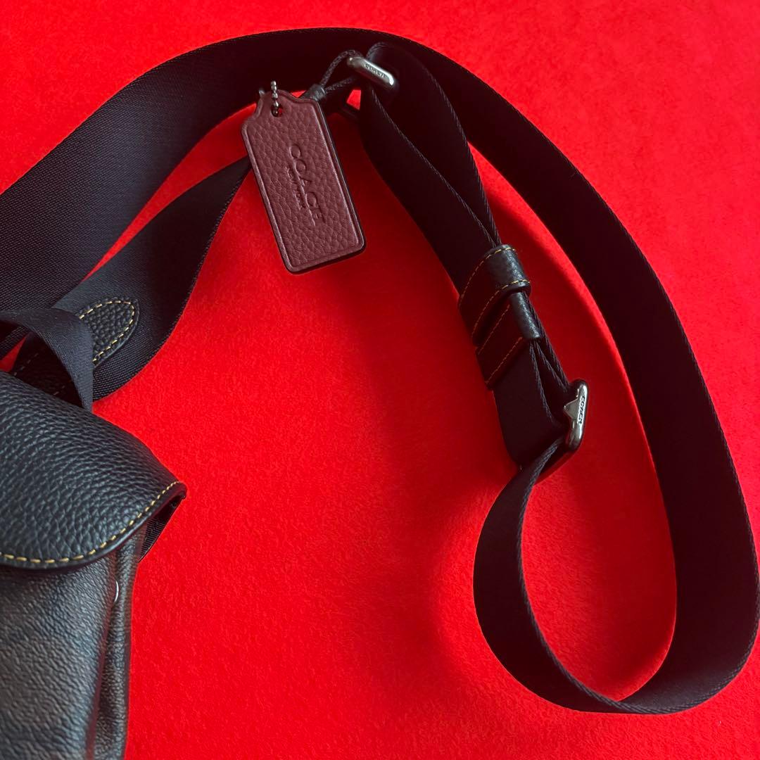 【超美品】コーチ バッグ ショルダーバッグ ボディバッグ ブラウン×ブラック