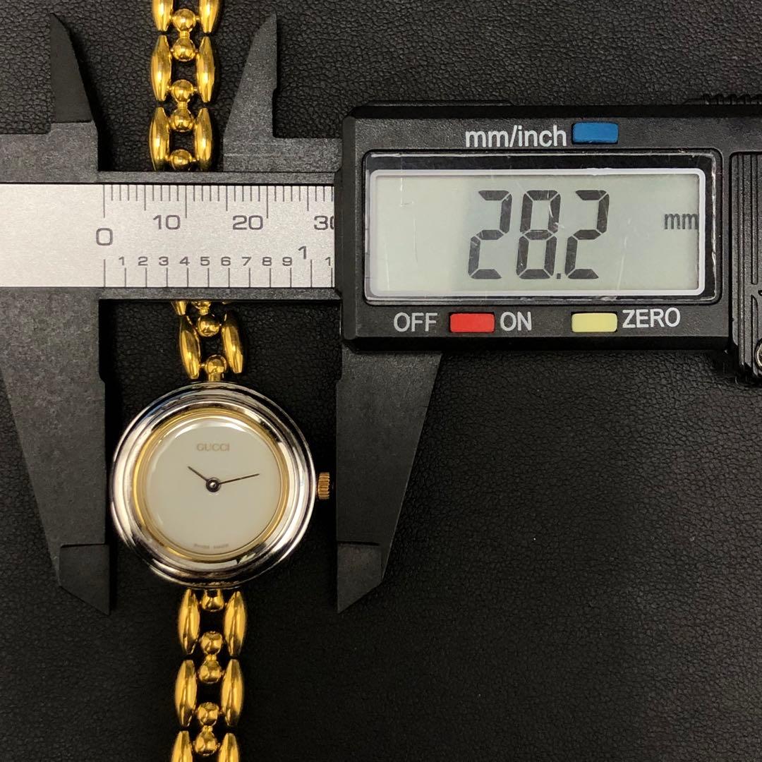 (C011417)GUCCI チェンジベゼルウォッチ レディース 11/12.2