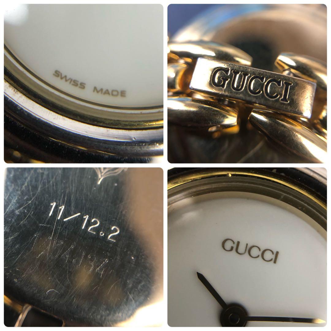 (C011417)GUCCI チェンジベゼルウォッチ レディース 11/12.2