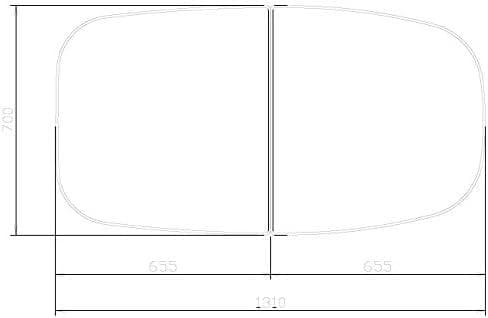 風呂ふた MLH-1240WN 700×1310mm タカラスタンダード