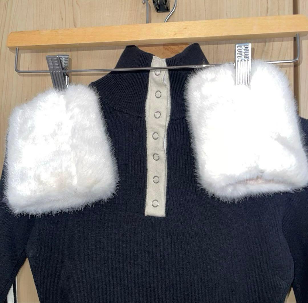 【正規品】ANDMARY Zoe fur mini dress