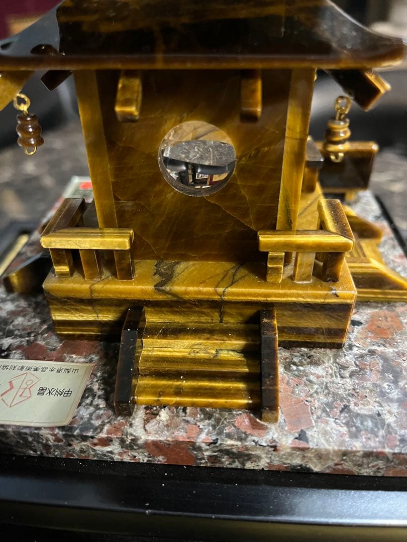 虎目石五重の塔、五重の塔、水晶五重の塔、