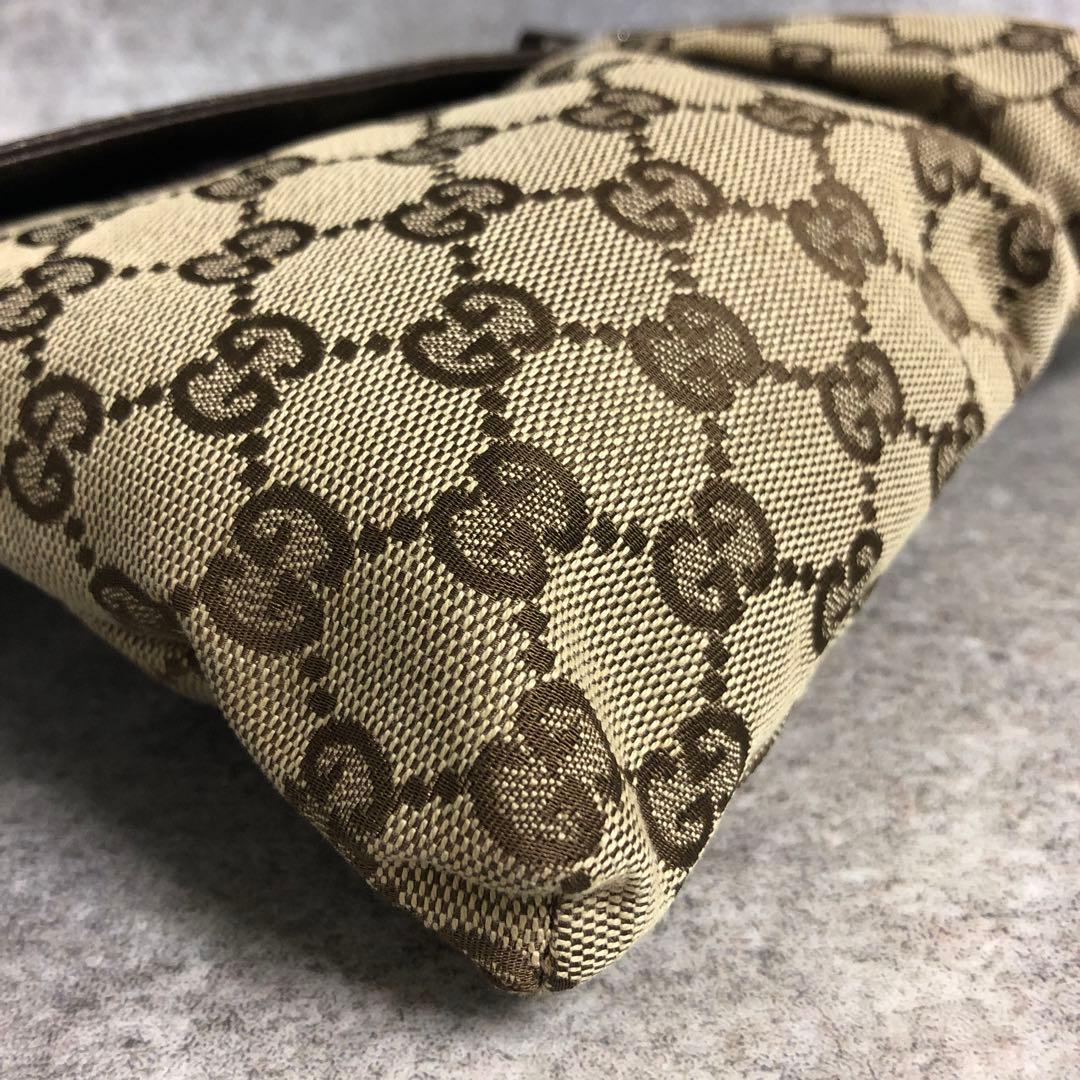 ■ GUCCI グッチ GGキャンバス ボディバッグ ウエストバッグ 28566
