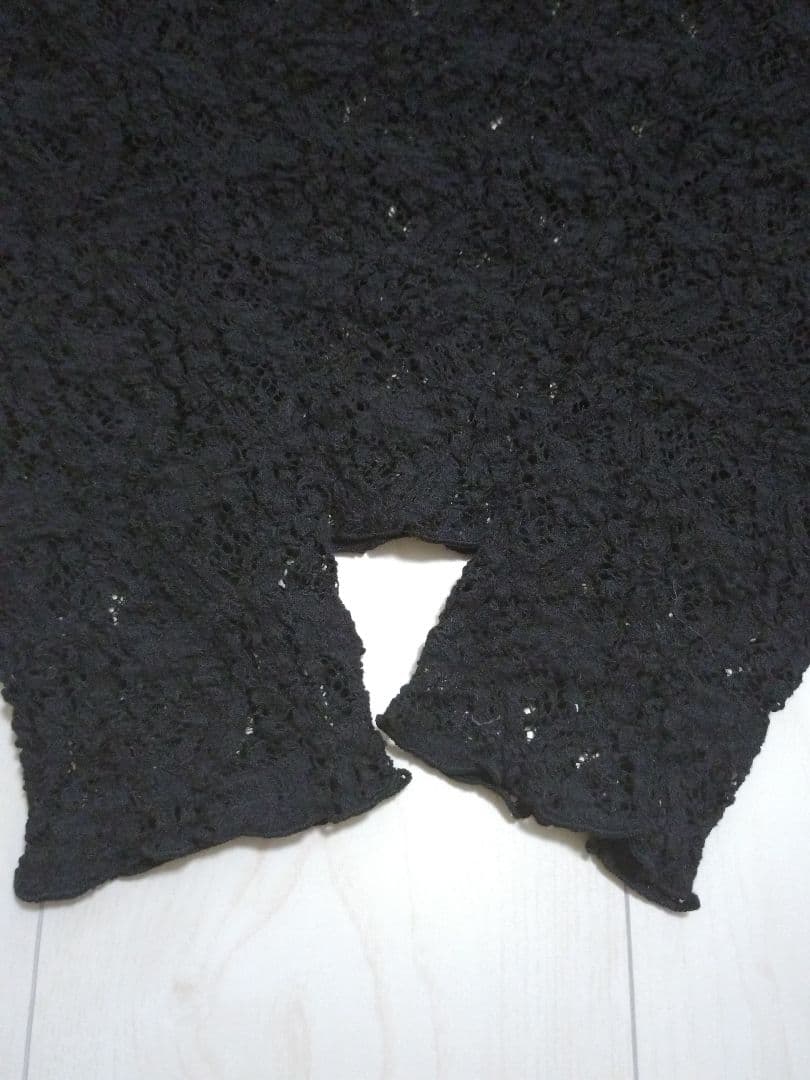 IENA大人気完売Flowerストレッチレースプルオーバーブラックフラワー