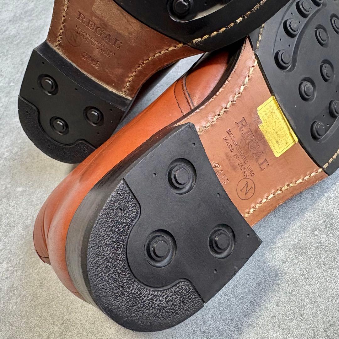 リーガル インペリアルグレード チャッカブーツ チェルシーブーツ 24cm 茶色