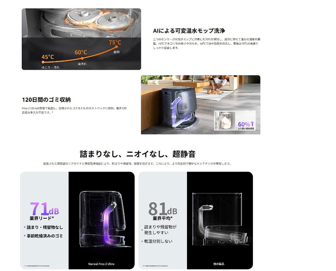 ⭕新品【 ロボット掃除機 ／ Freo Z Ultra （ Narwal) 】