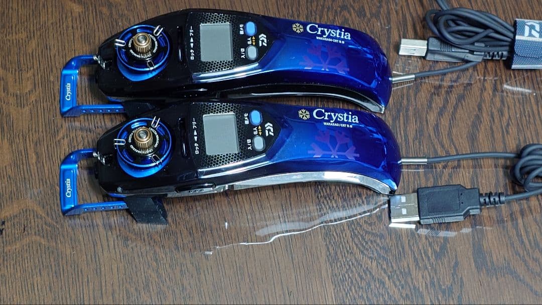 わかさぎ電動リール クリスティア CRT R αメタルパープル■限定品■✕２台