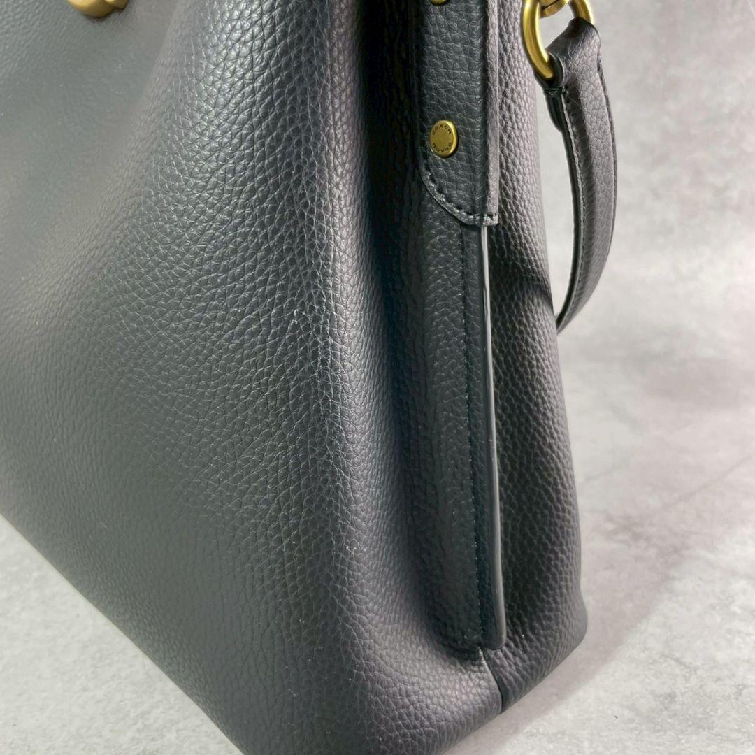 極美品 コーチ ウィロウ 2way ショルダーバッグ ビジネスバッグ レザー 黒