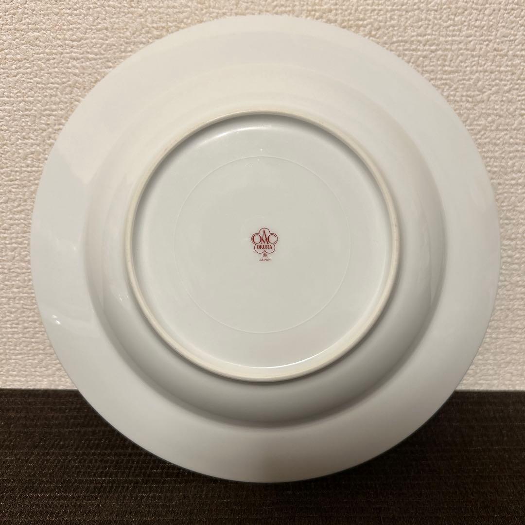 大倉陶園　呉須正倉院　スーププレート　ディナープレート　プラチナ彩