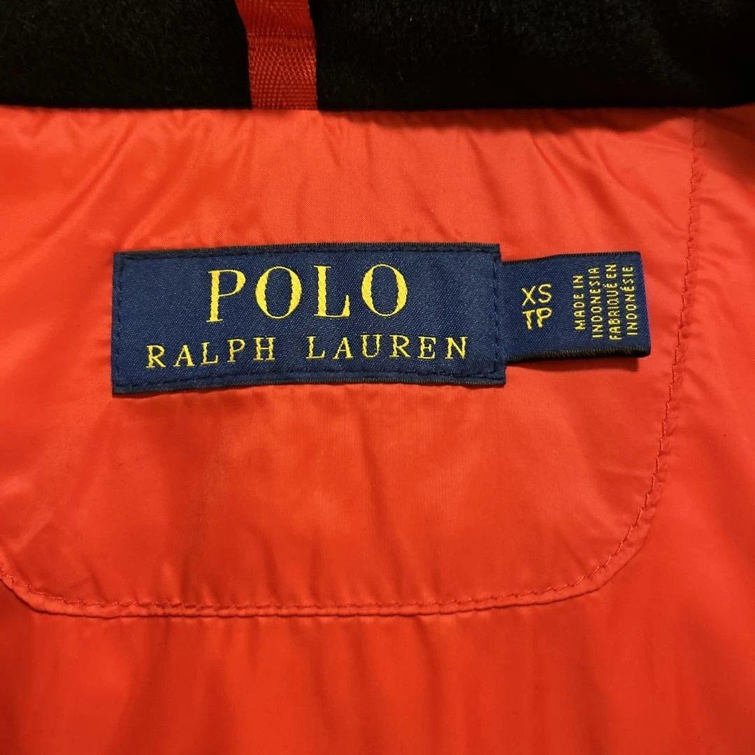 ラルフローレン ビッグポニー ダウンジャケット 刺繍ロゴ ブラック