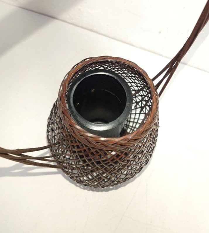 【6点】木製花器 竹細工 一輪挿し 工芸 茶道具フラワースタンド 古道具 カゴ