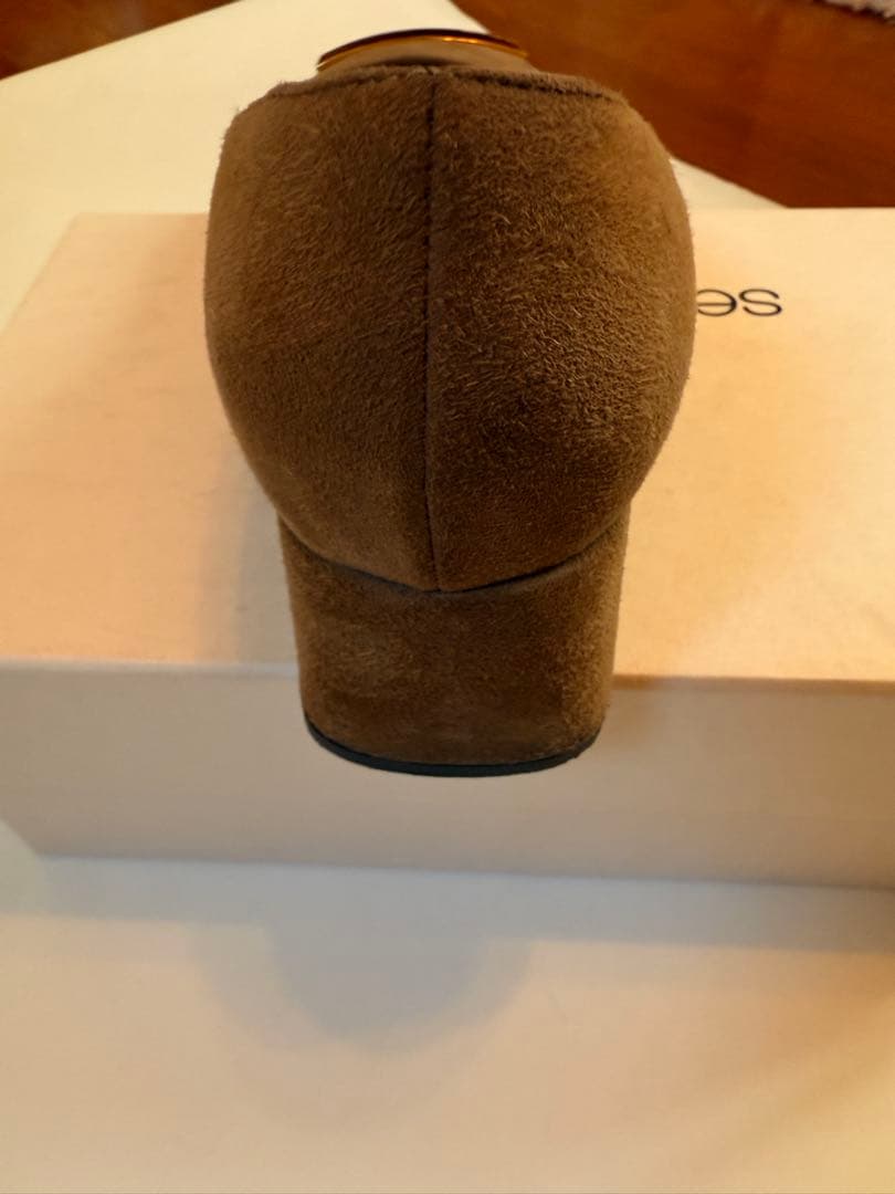 【セルジオロッシ】フラットシューズ スエード ベージュ　36.5