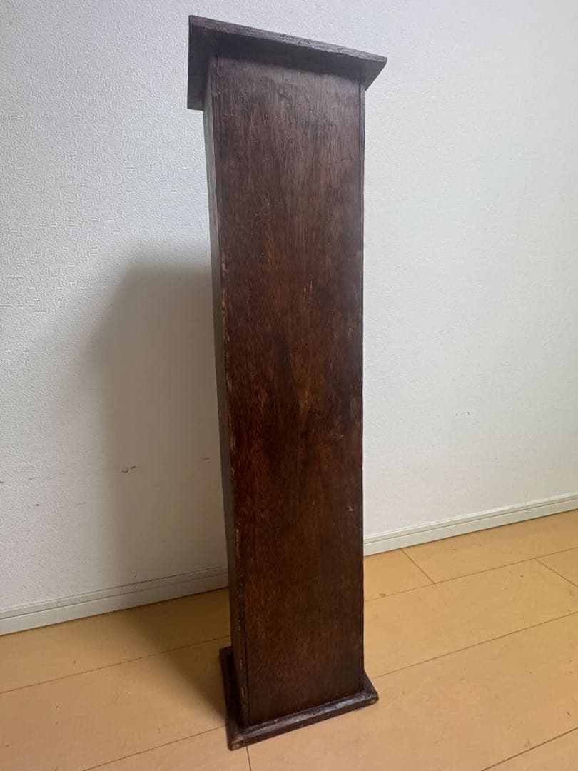 アジア　アンティーク　木製DVDラック