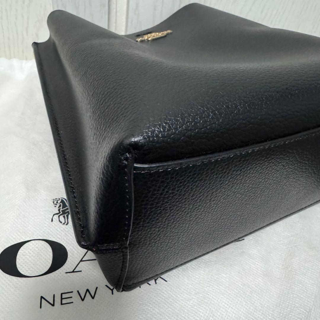 coach ショルダーバッグ ブラック 黒 赤 モリー バケット バッグ