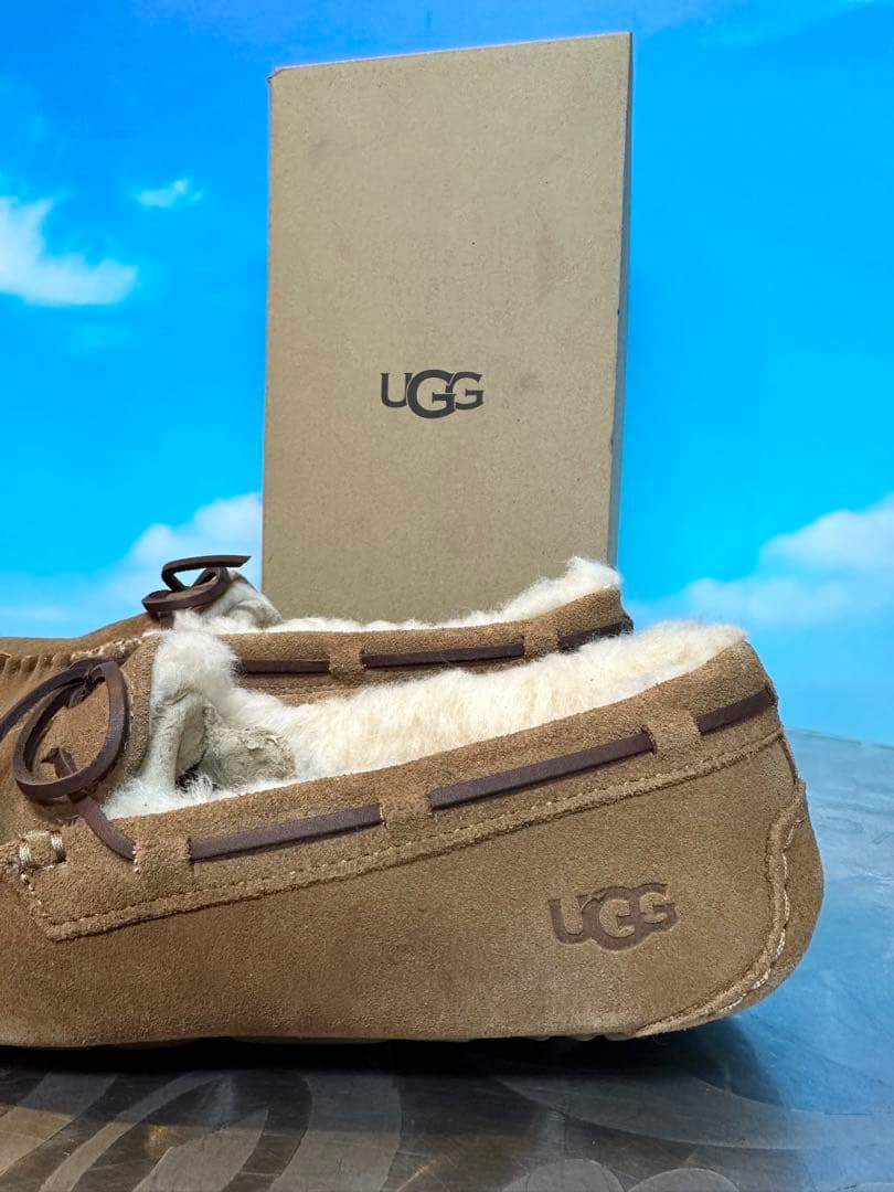 UGG ブラウン モカシン 靴 25cm