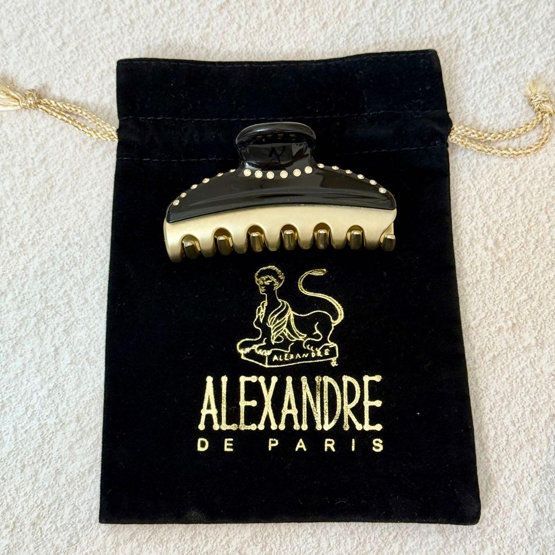【最終価格】ALEXANDRE DE PARIS ブラックへアクリップMサイズ