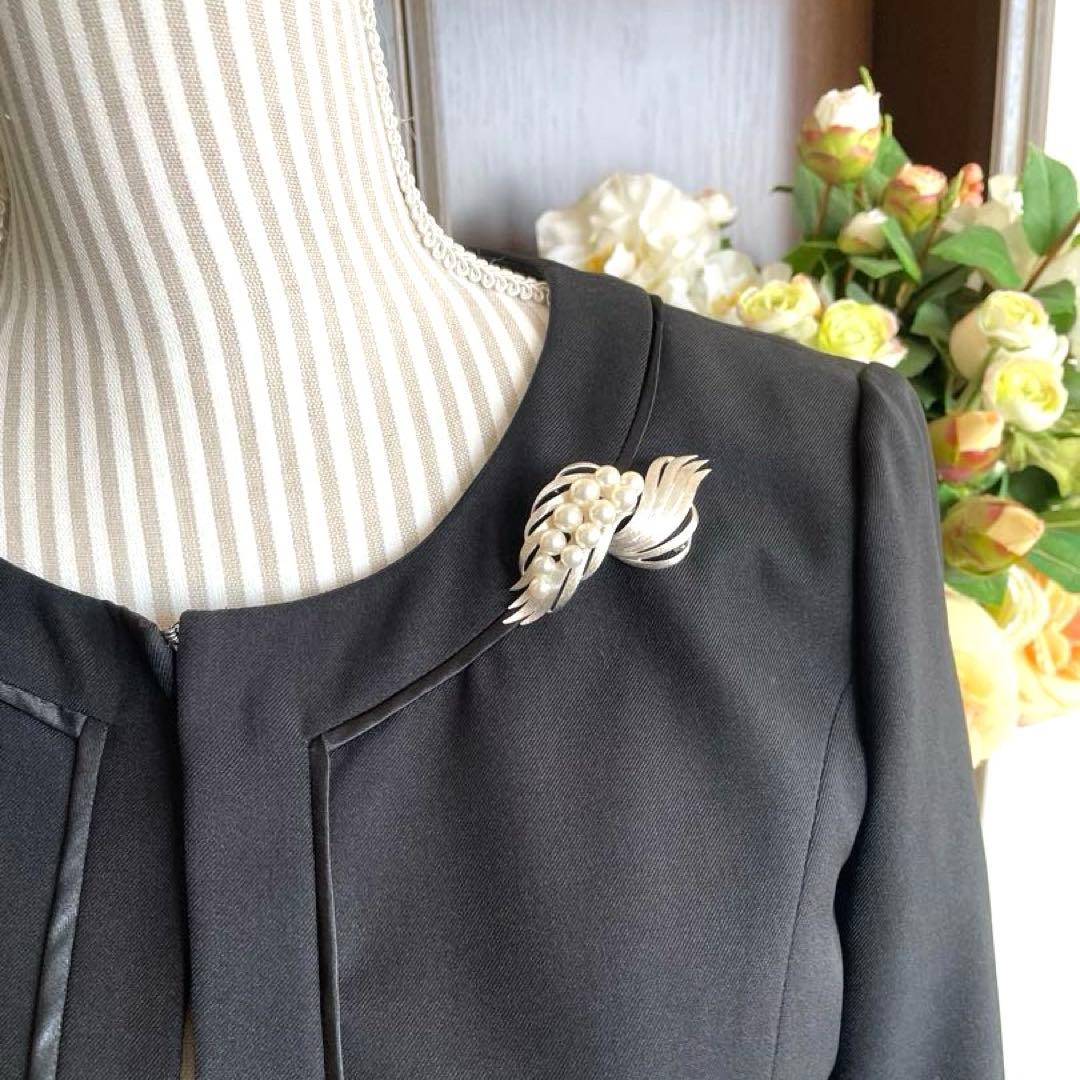 タサキ　パールブローチ　あこや真珠　入学式　卒業式　本真珠　コサージュ　刻印