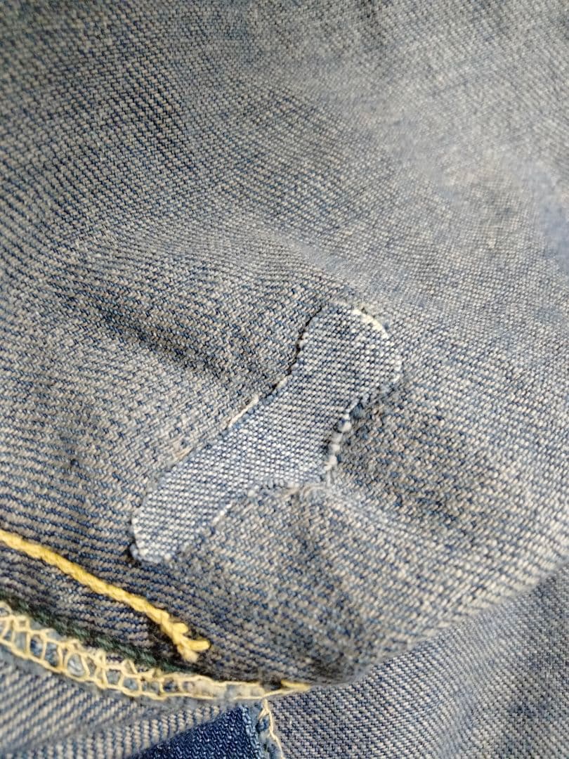 LEE 341Z センター赤タグ　50s 片耳　色濃い目　革パッチ　ライトオンス