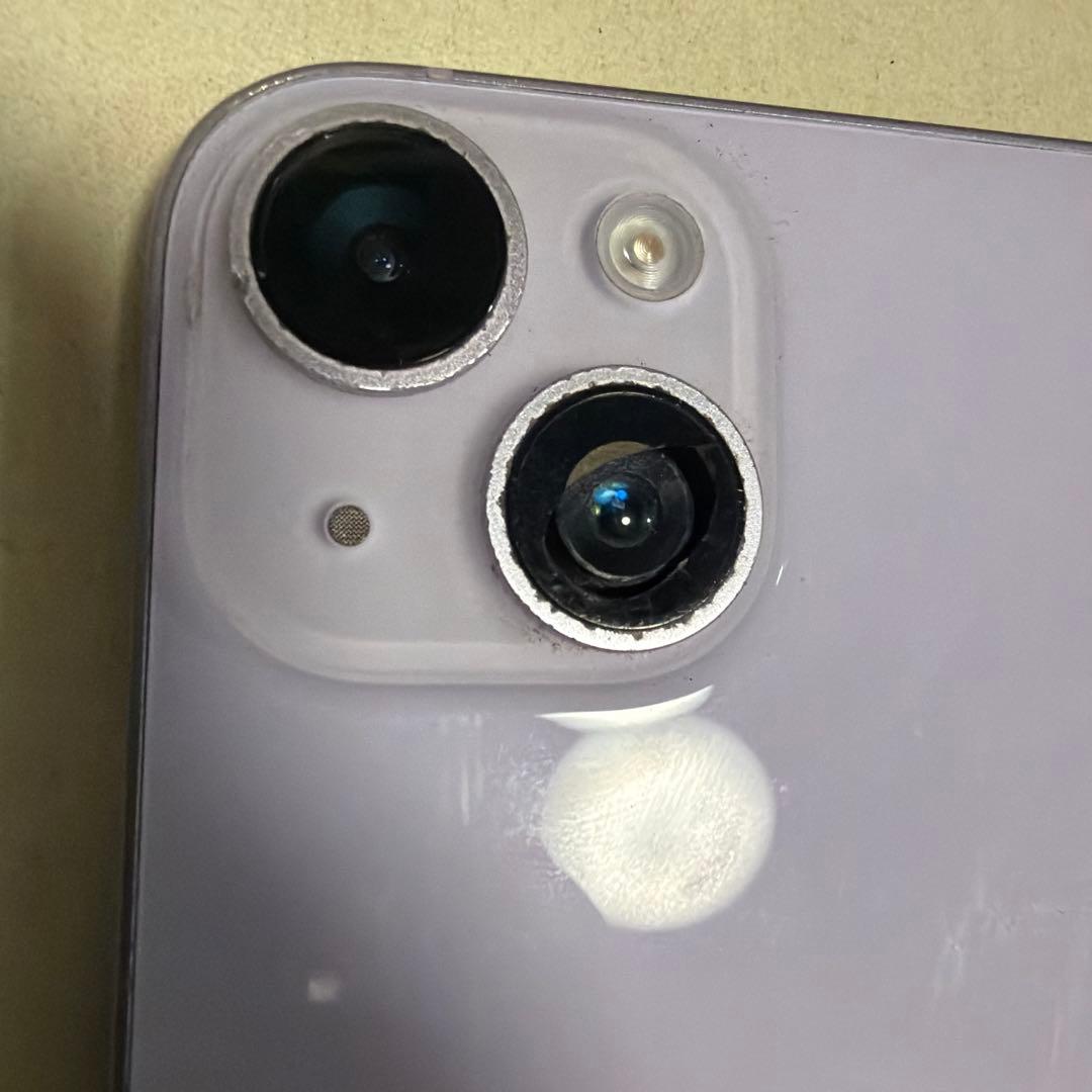 Apple iPhone 14Plus パープル 128GB カメラ破損