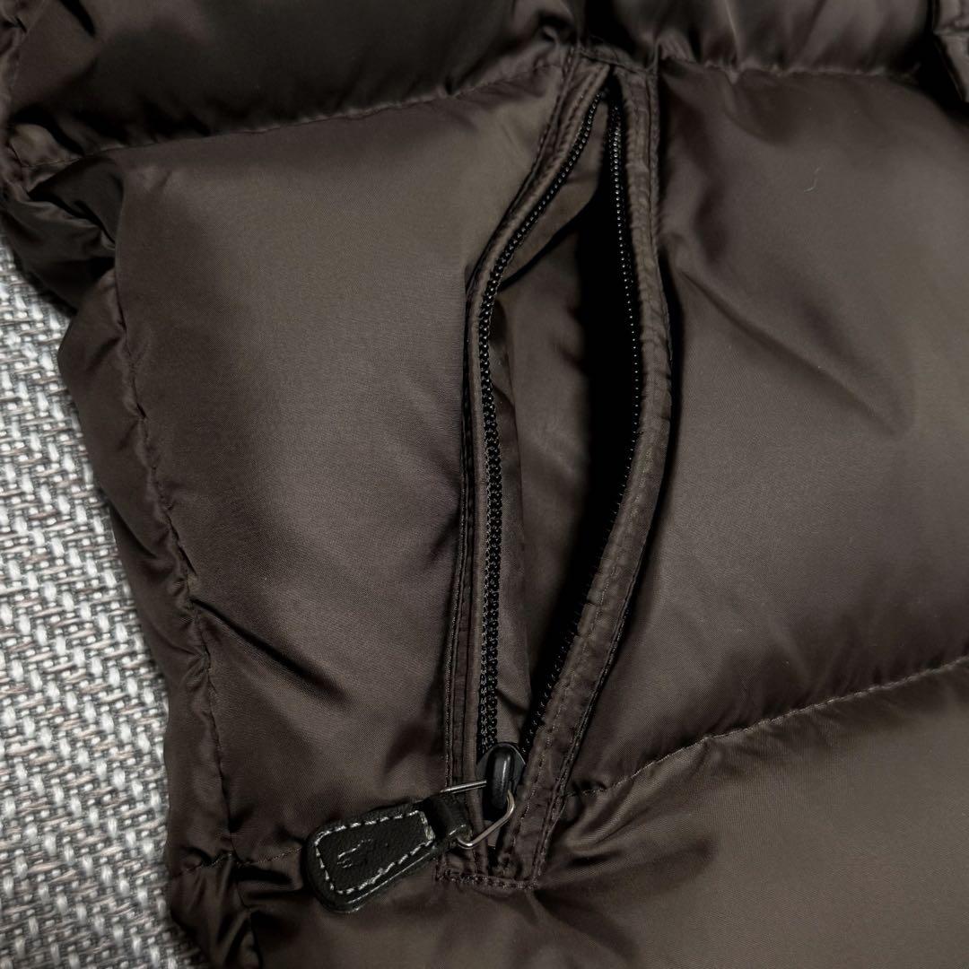 美品 希少 ポロバイラルフローレン 肉厚 ダウンジャケット ブラウン フード M