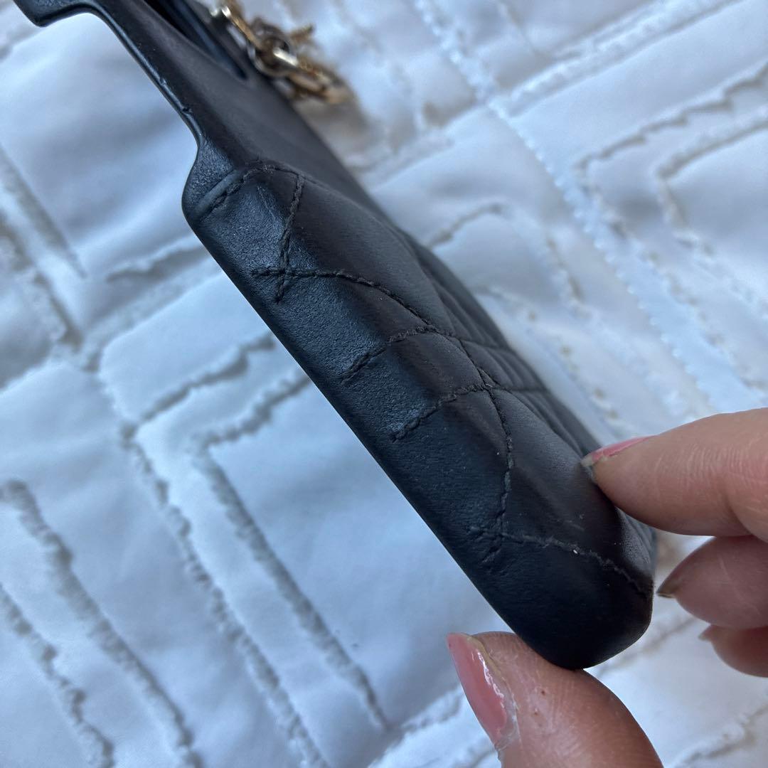 クリスチャンディオール ブラック キルティング iPhoneケース 13Pro