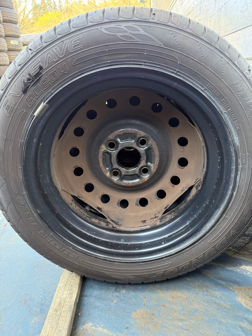 としーにょサマータイヤ155／65R14 75Sスチールホイールセット