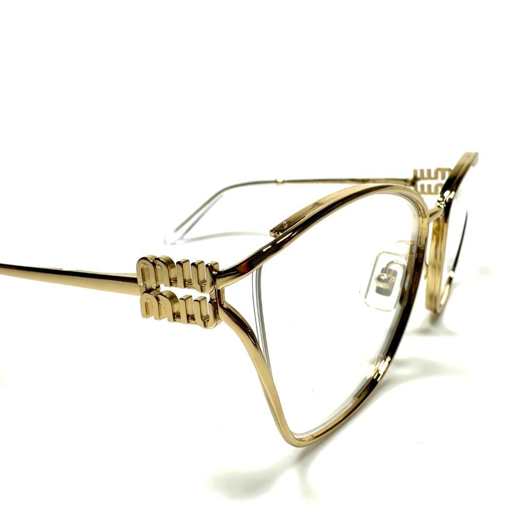 【極美品】miumiu Eyewear Gold Logo Sunglasses
