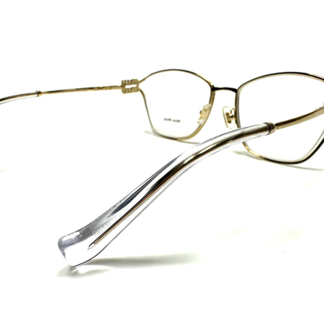 【極美品】miumiu Eyewear Gold Logo Sunglasses