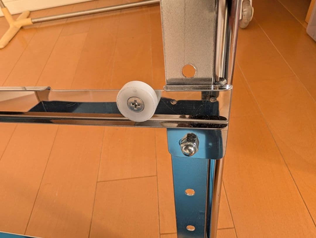 ステンレス製3段　シンク下スライドラック