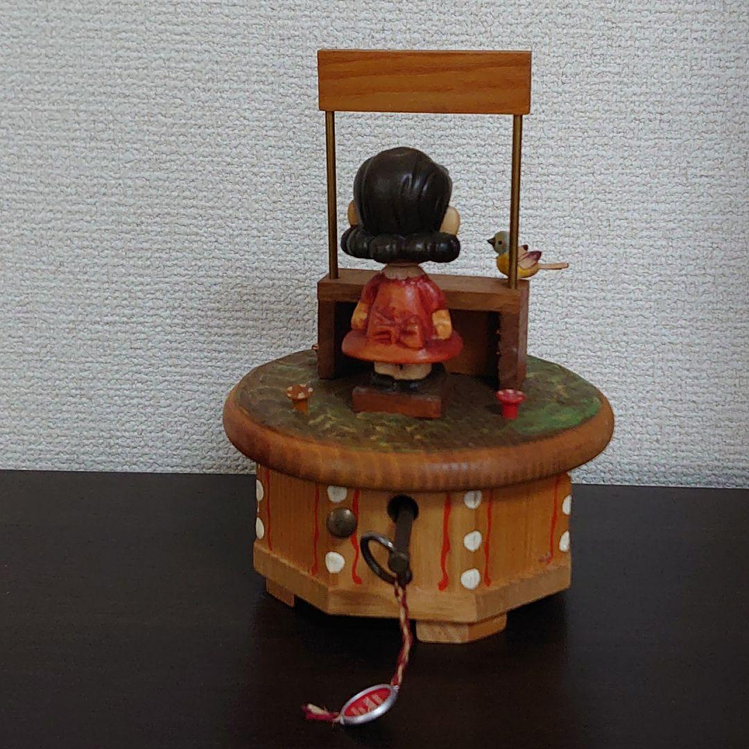 アンリANRI ルーシー・ヴァンペルト5￠スタンド木彫りオルゴール