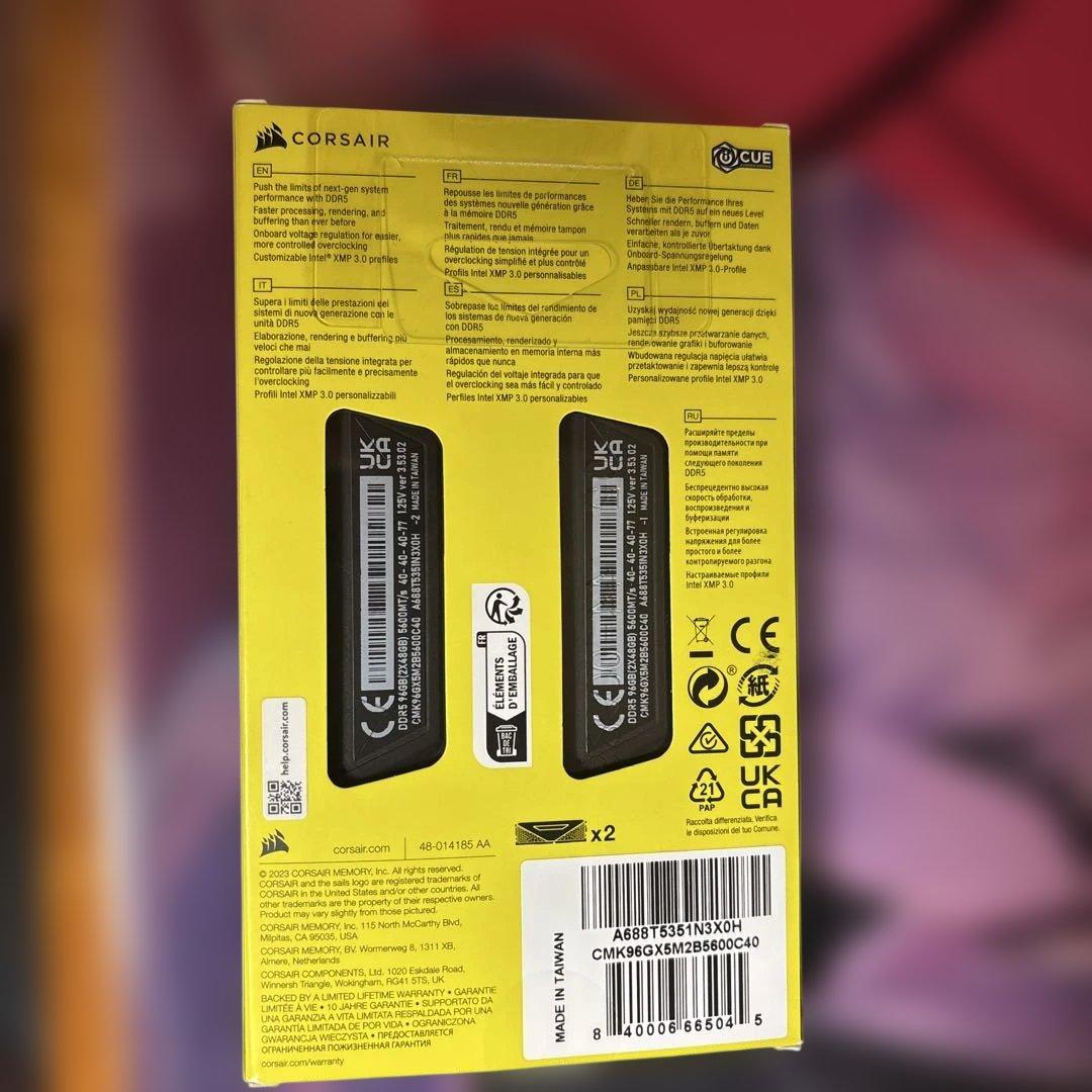 (ミックCorsair Vengeance DDR5 48GB×2枚セット