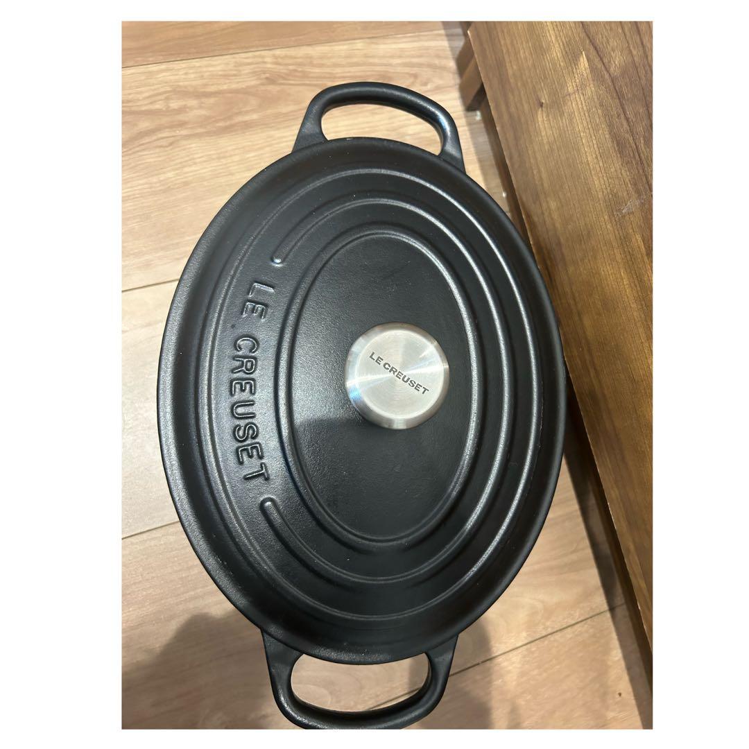 LE CREUSET オーバル 両手鍋 25cm ブラック