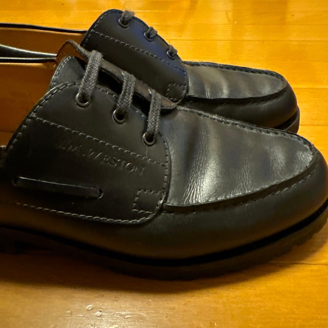 jm weston ヨット希少ロシアンカーフ！(BLACK) size７Ｃ中古品