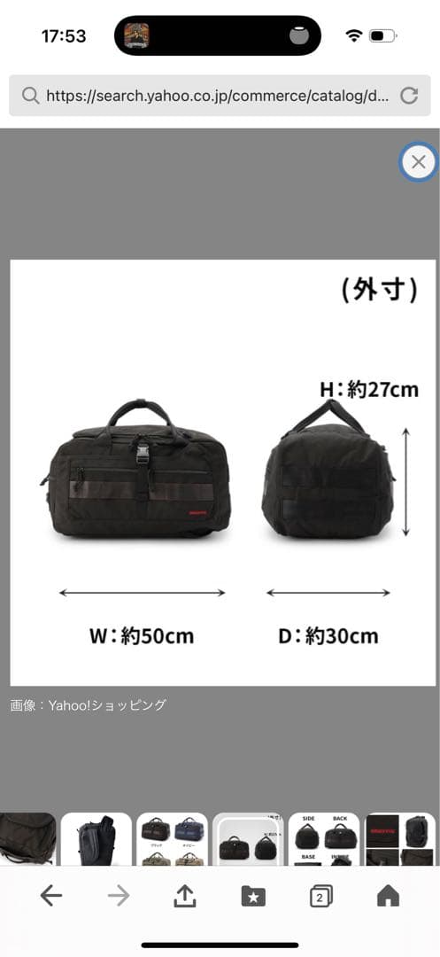 バッグ BRIEFING TURF PHANTOM TL