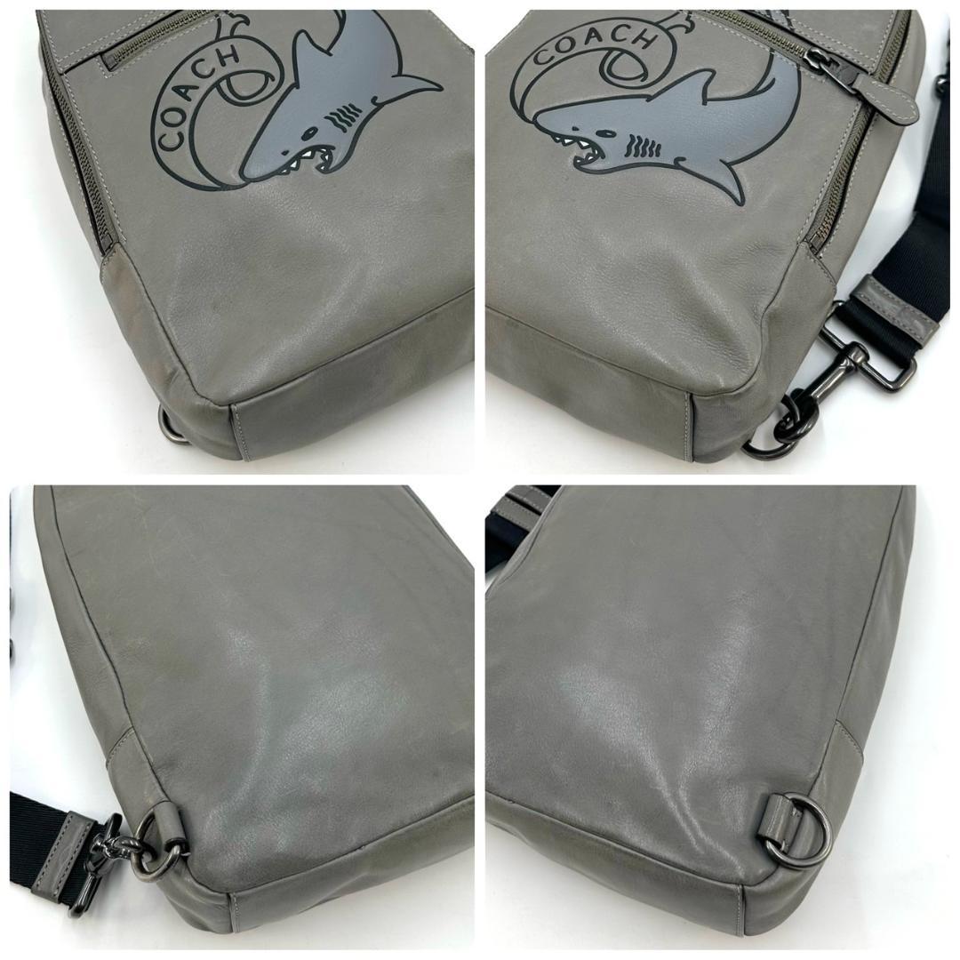 COACH コーチ シャーク サメ ボディバッグ スリングバッグ シルバー金具